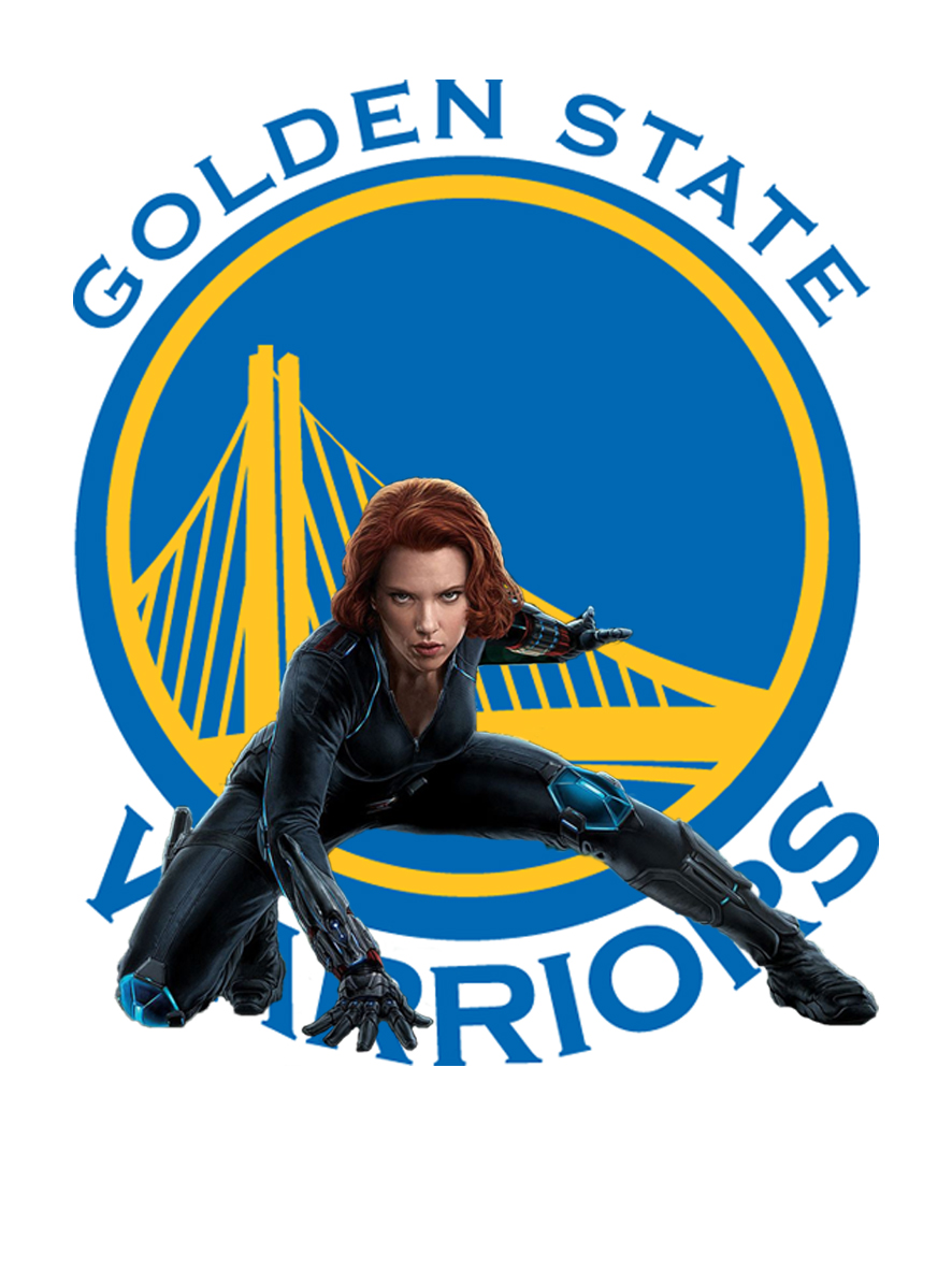 Golden State Warriors Black Widow Logo vinyl decal